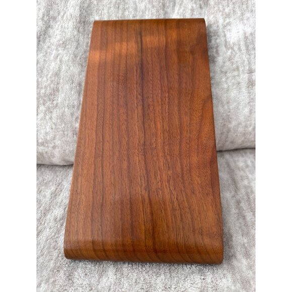 Scroll Wood Pedestal Stand Boho Eclectic Home Decor - Picture 3 of 7